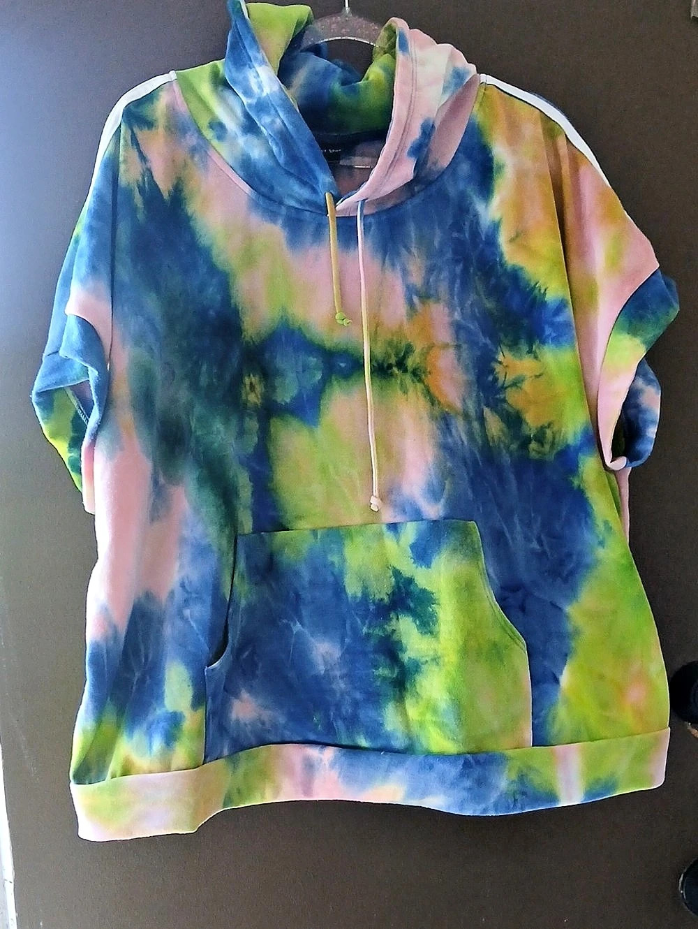 Ashley Sport Tie-Dye Hoodie Set Blue & Green Size 26/28